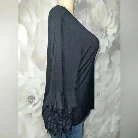 Milan Kiss Womens Black Blouse - Picture 3 of 9